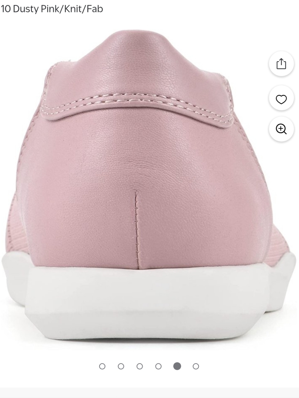 Cliffs by WHITE MOUNTAIN Pink Knit Pavlina Comfort Flats Size 6 NEW NWT - Picture 5 of 15